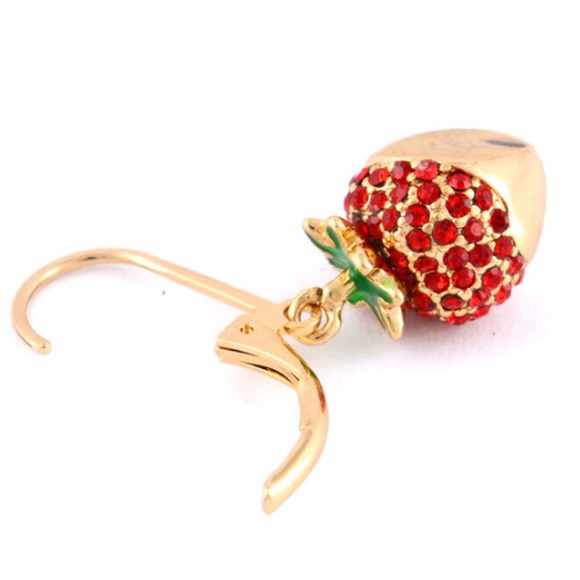 ‼️SOLD‼️ Kate Spade Outside the Box Strawberry Earrings - Picture 3 of 8